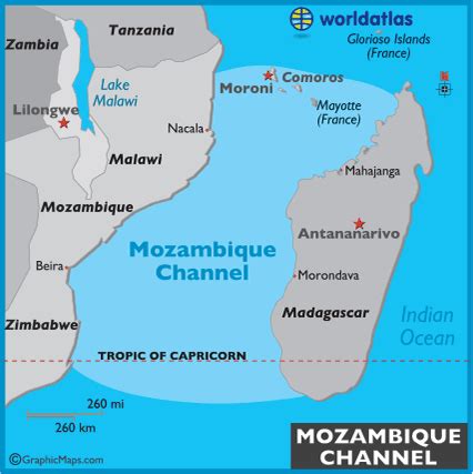 mozambique channel map.